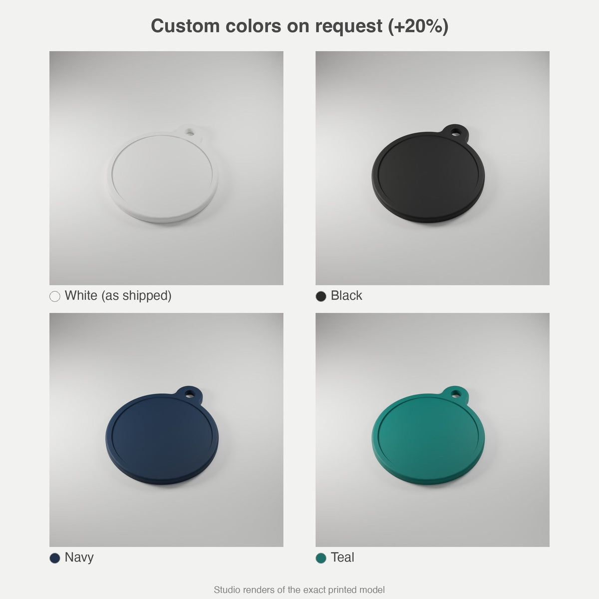 Round Keychain Blanks, Bulk 10–100 Pack — Sticker-Ready 2 in