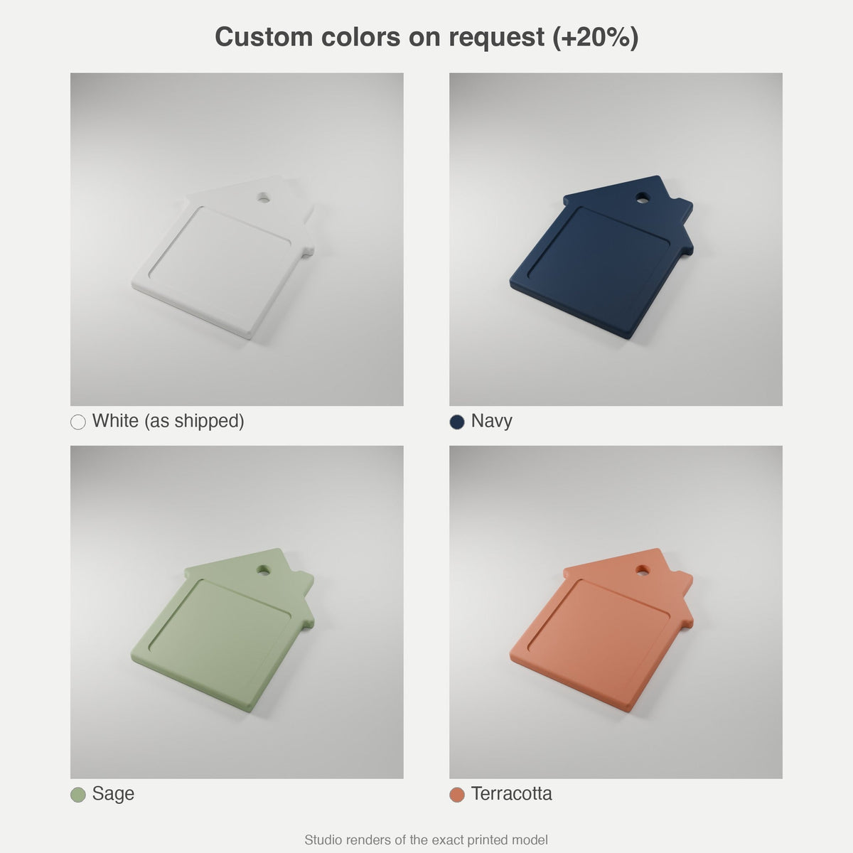 House Keychain Blanks, Bulk 10–100 Pack — 1.5 in Sticker