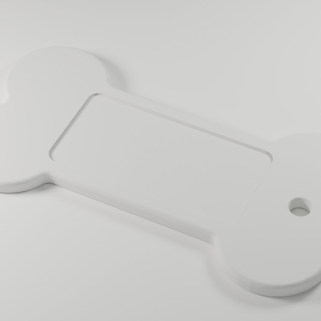 Bone Keychain Blanks, Bulk 10–100 Pack — 2 × 1 in Sticker