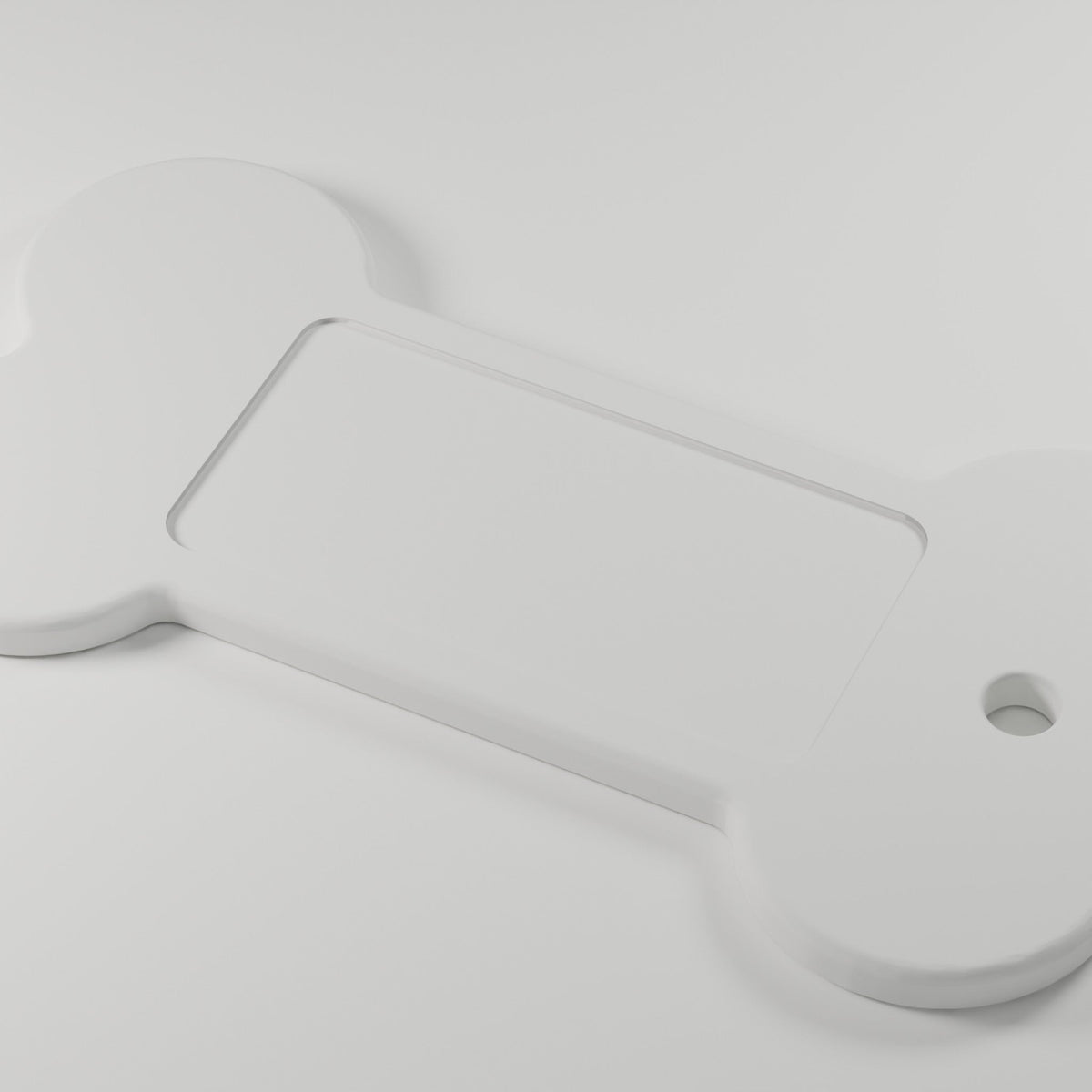 Bone Keychain Blanks, Bulk 10–100 Pack — 2 × 1 in Sticker