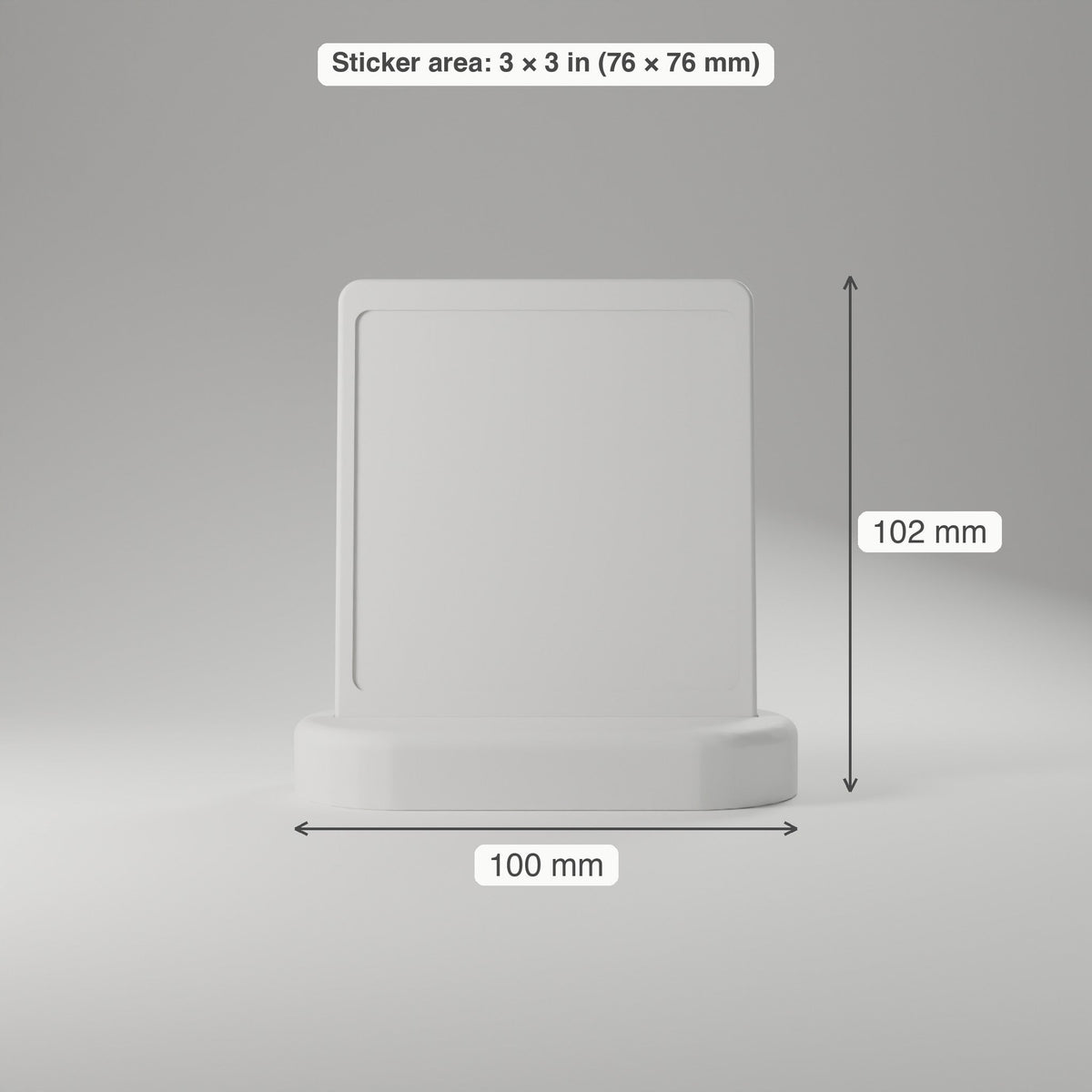 Table Number & QR Stands, Bulk 5–25 Pack — 3 × 3 in Sticker