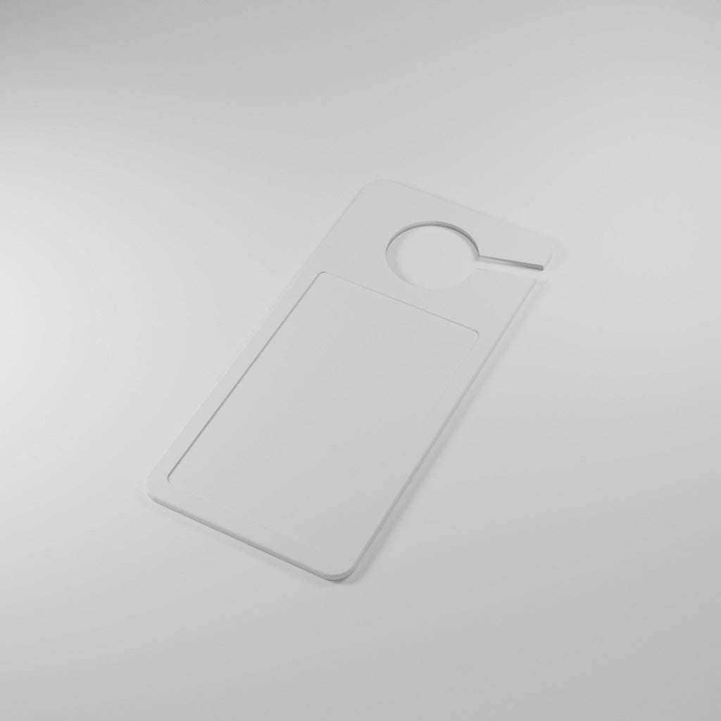 Door Hanger Sign Blank, Single or Bulk — 3 × 5 in Sticker