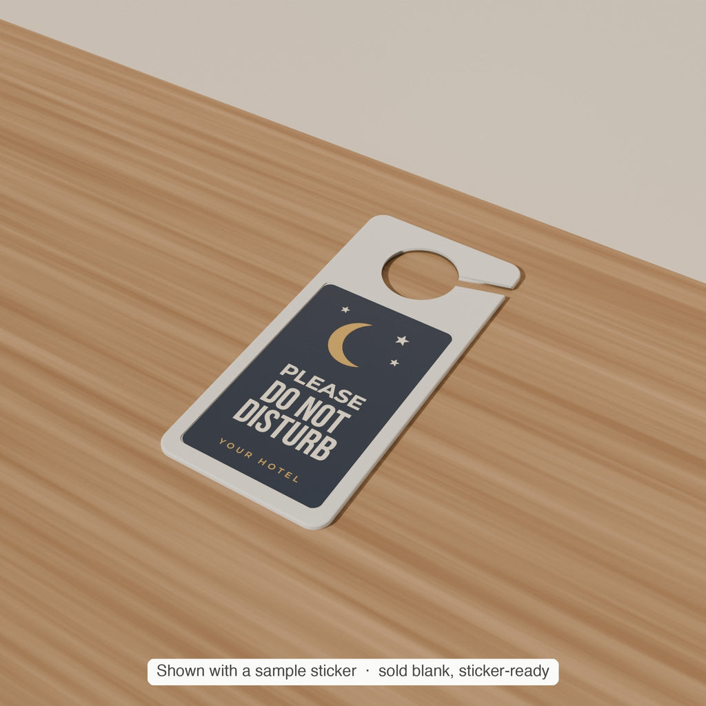Door Hanger Sign Blank, Single or Bulk — 3 × 5 in Sticker