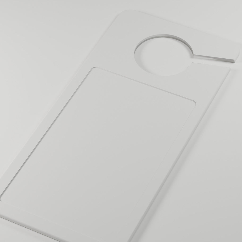 Door Hanger Sign Blank, Single or Bulk — 3 × 5 in Sticker