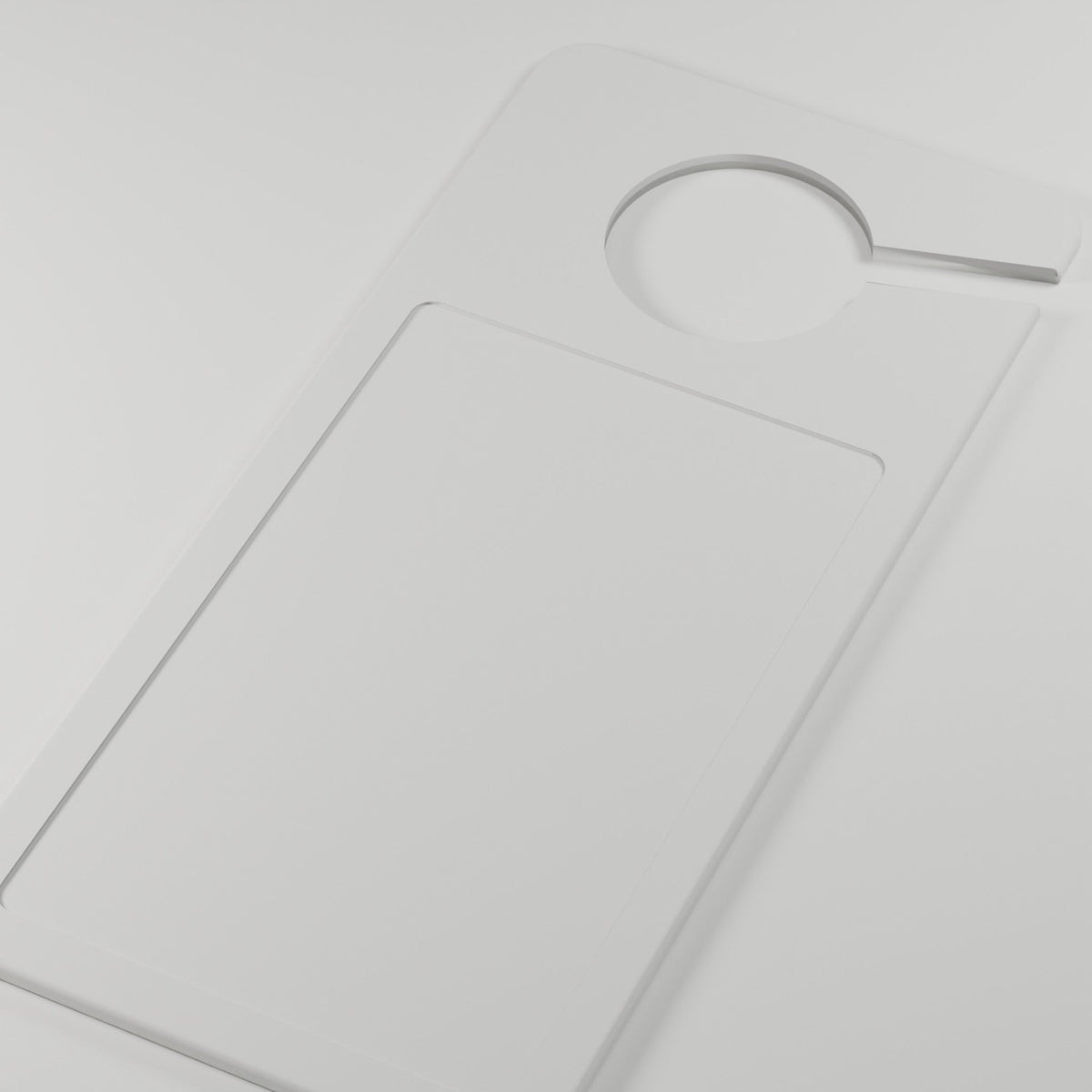 Door Hanger Sign Blank, Single or Bulk — 3 × 5 in Sticker