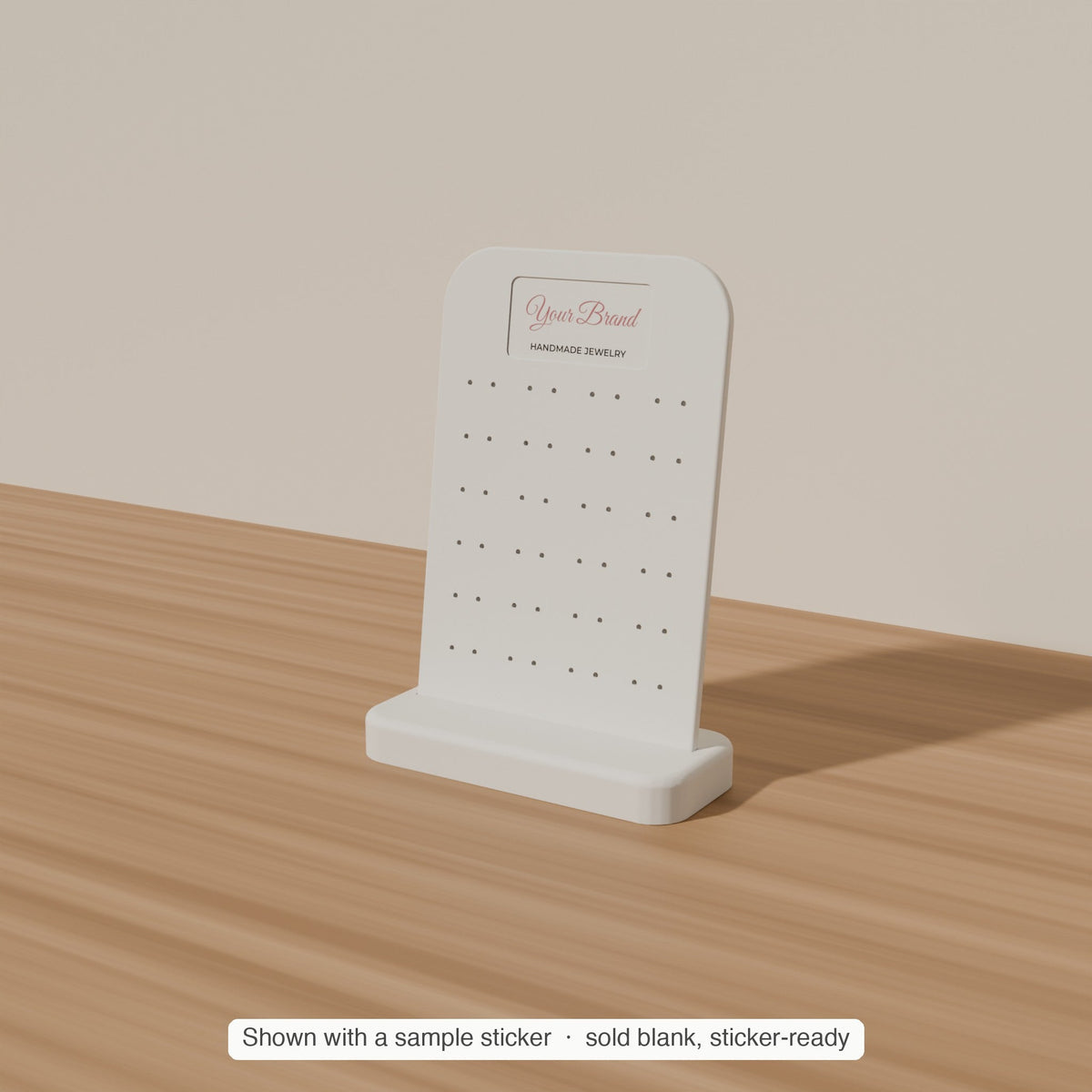 Earring Display Stand, Single or Bulk — 2 × 1 in Sticker