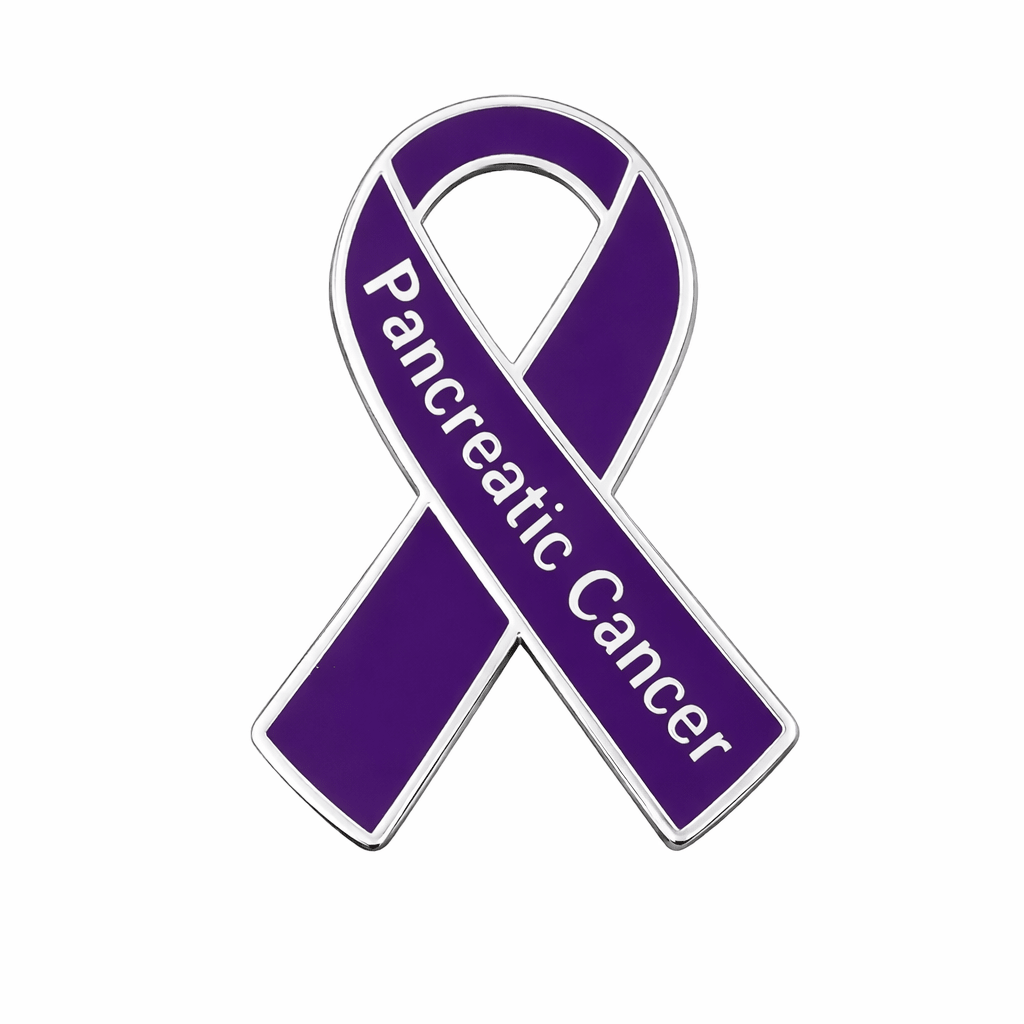 1/10/25/100 Bulk Pancreatic Cancer Awareness Ribbon Pins