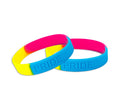 5/25/50/100 Bulk Pansexual Silicone Bracelets