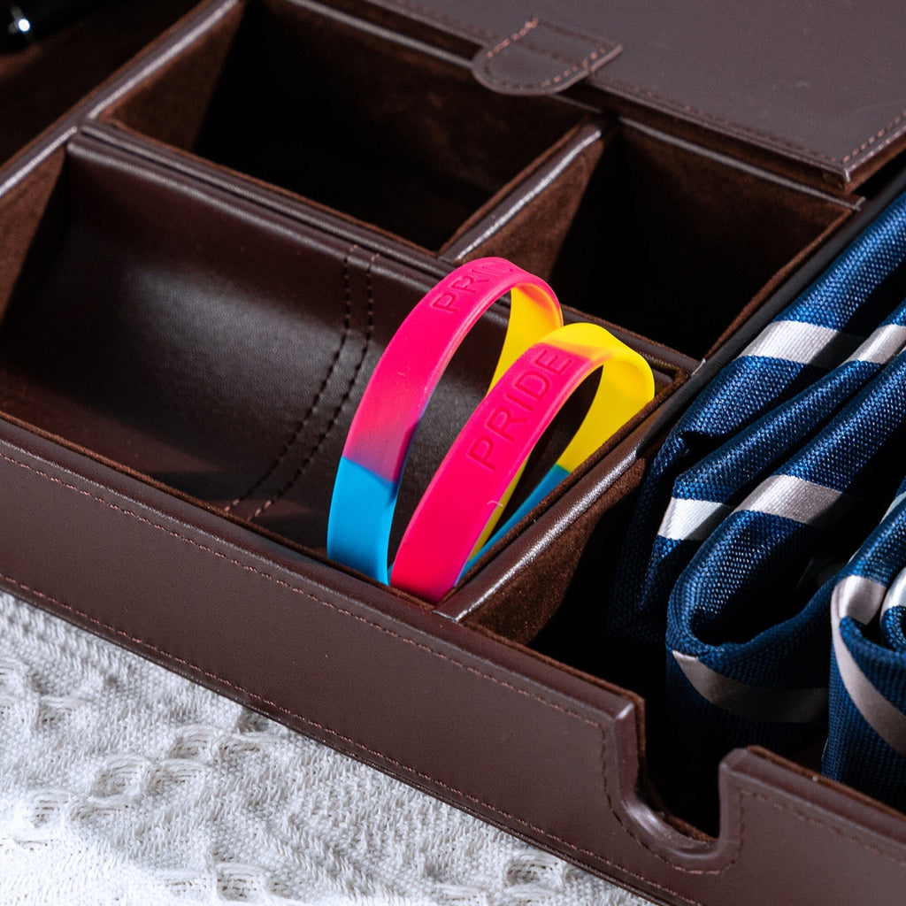 5/25/50/100 Bulk Pansexual Silicone Bracelets