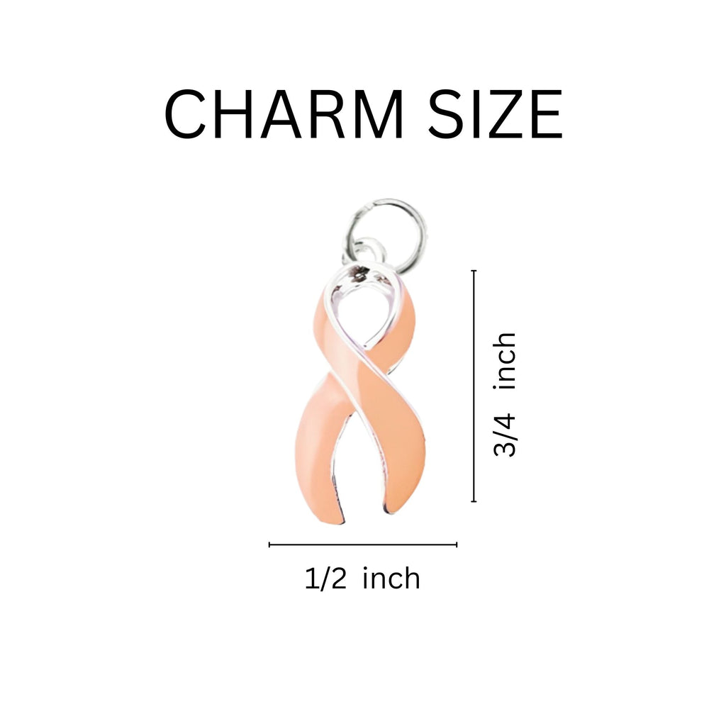 Peach Ribbon Necklaces