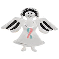 5/10/25/100 Bulk Pink & Blue Ribbon Angel Pins