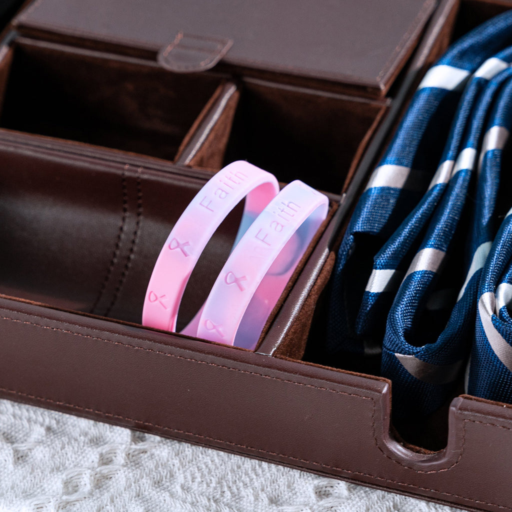 5/10/50/100 Pink & Blue Silicone Bracelets for SIDS, Infant Death, Male Breast Cancer