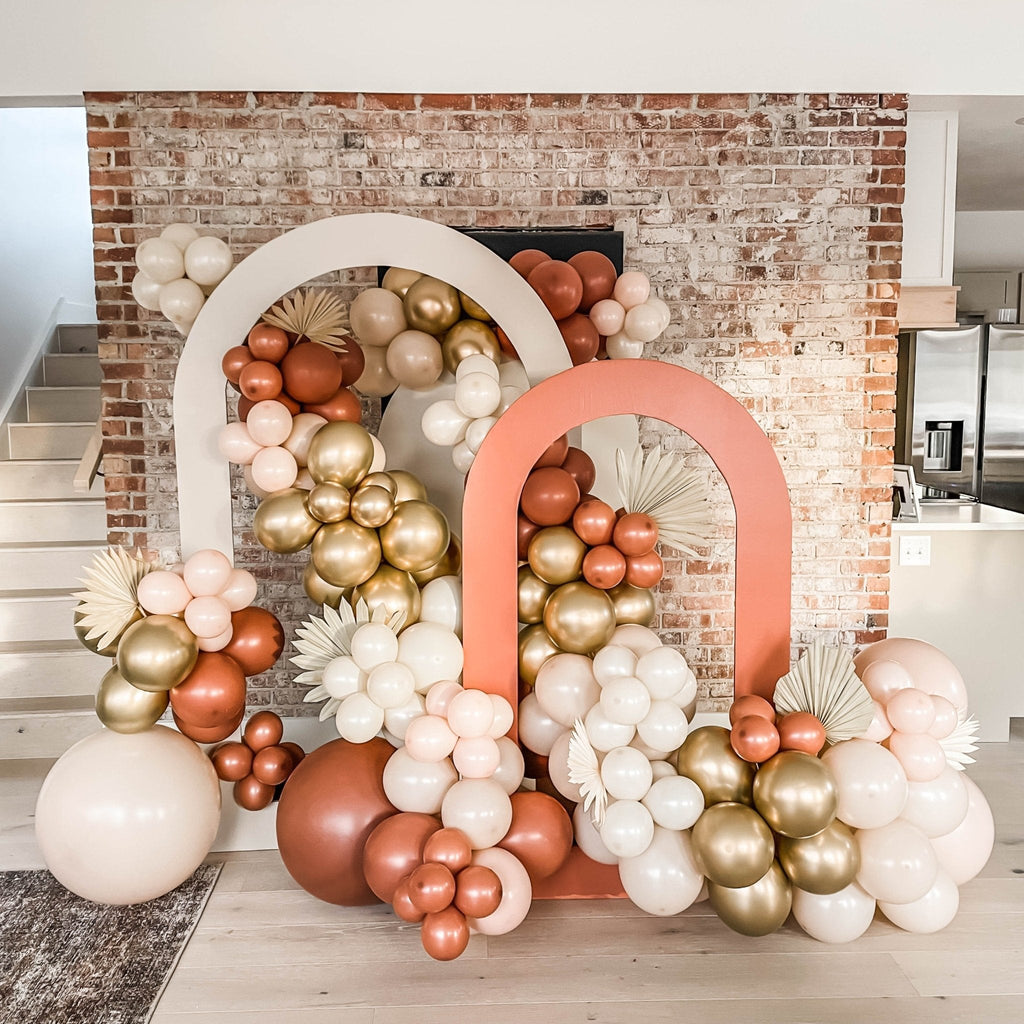 Premium Burnt Orange Latex Balloon Packs (5", 11”, 16”, 24”, and 36”)