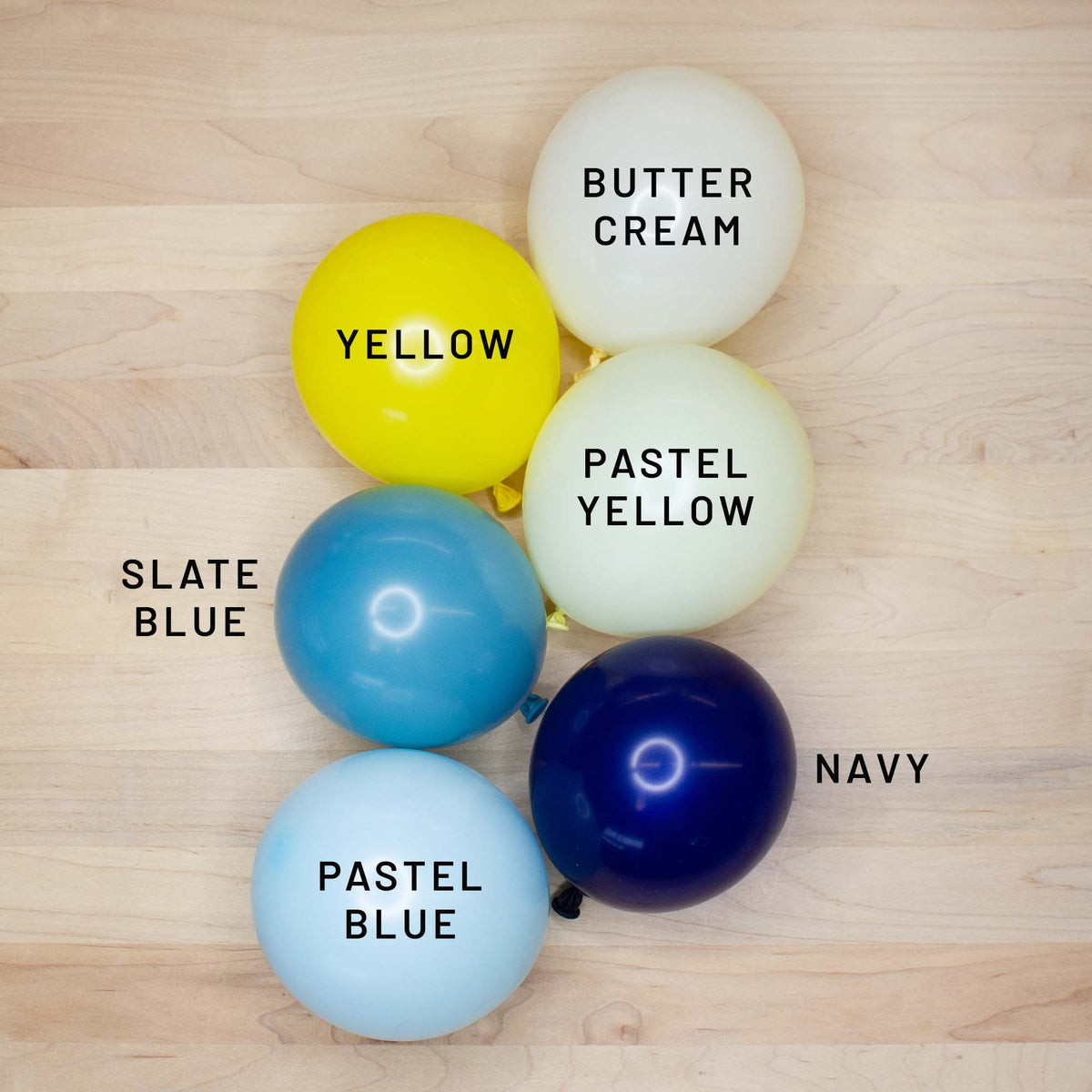 Premium Yellow Latex Balloon Cluster (5", 11” and 17”)