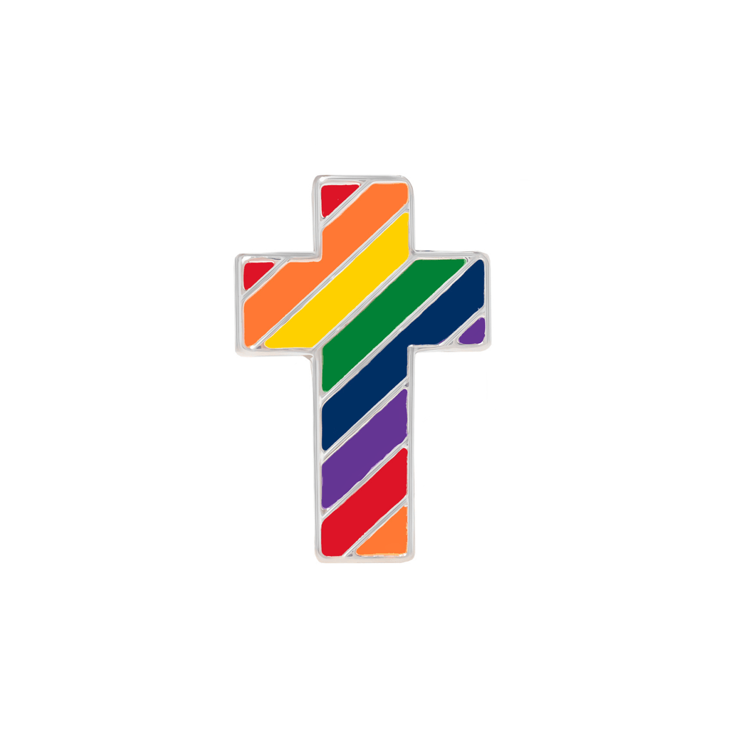 5/10/25/100 Rainbow Cross Shaped Pins