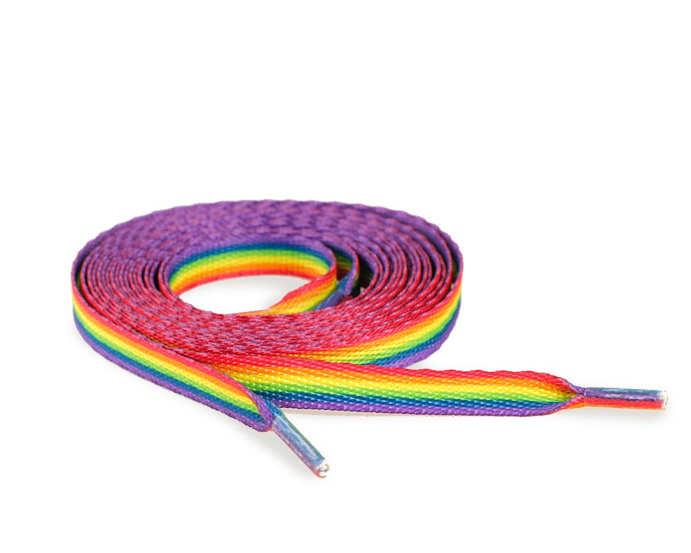 1/5/10/25/100 Bulk Rainbow Flag Shoe Laces