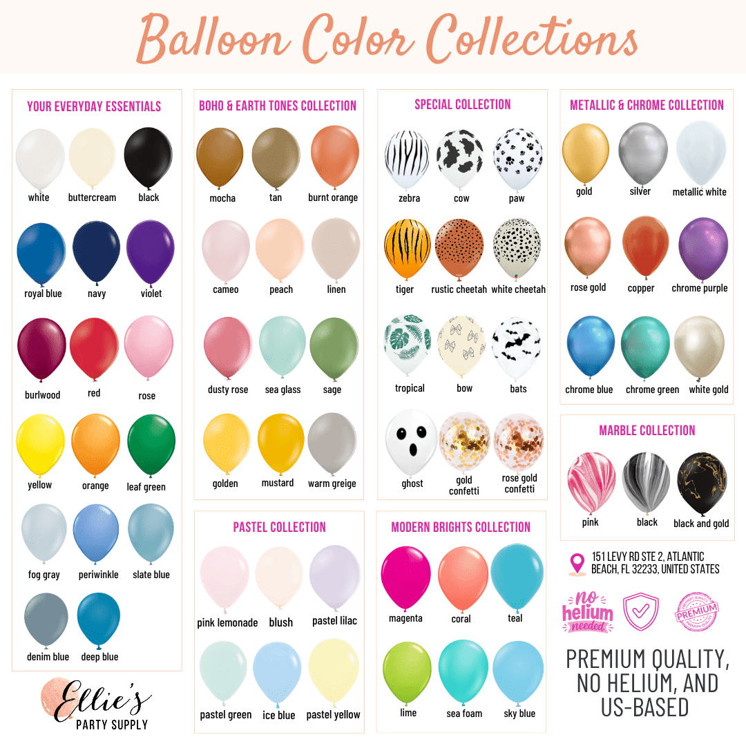 Premium Burnt Orange Terracotta Latex Balloon Cluster (5", 11” and 17”)