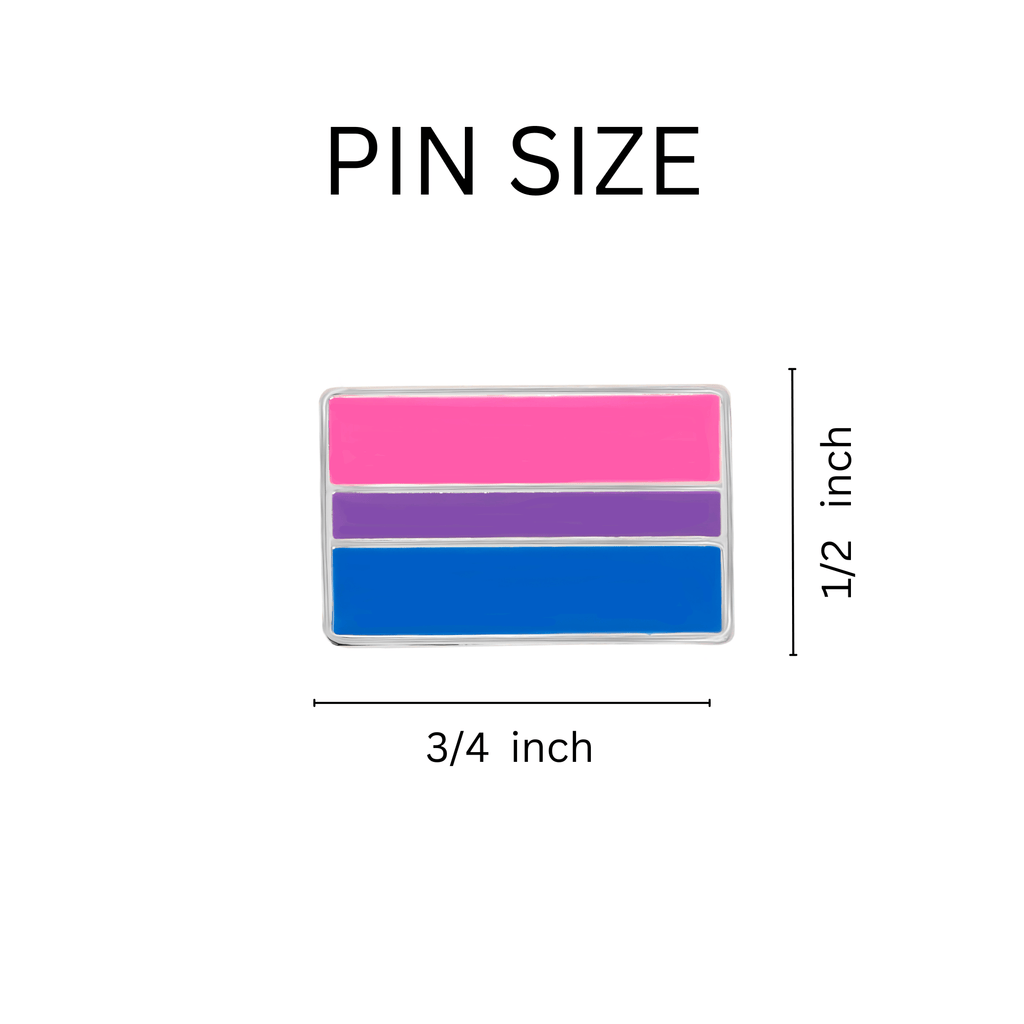 5/10/25/100 Bisexual Flag Pins