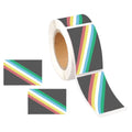 250 Rectangle Disability Flag Stickers (250 Per Roll)