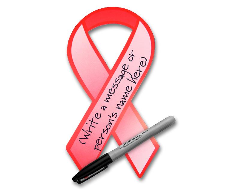 50 Red Ribbon Paper Donation Ribbons (50/Pack)