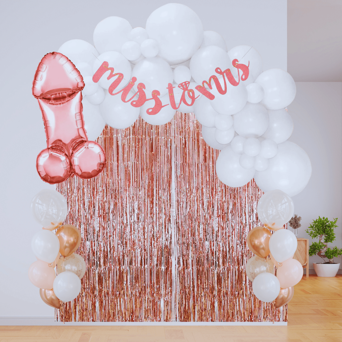 Rose Gold 40" Penis Balloon