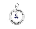 5/10/25/100 Bulk Round Colon Cancer Awareness Charms