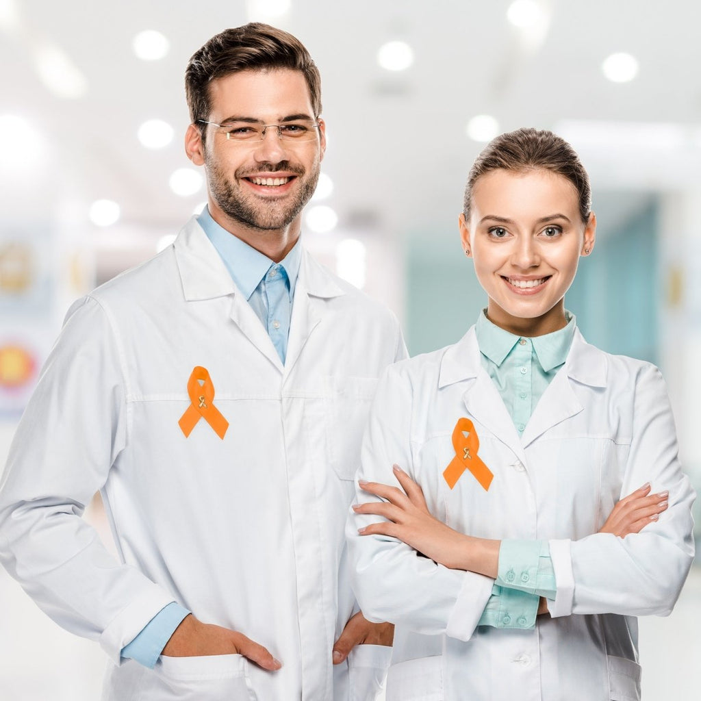 1/25/100/500 Bulk Satin Orange Ribbon Awareness Pins