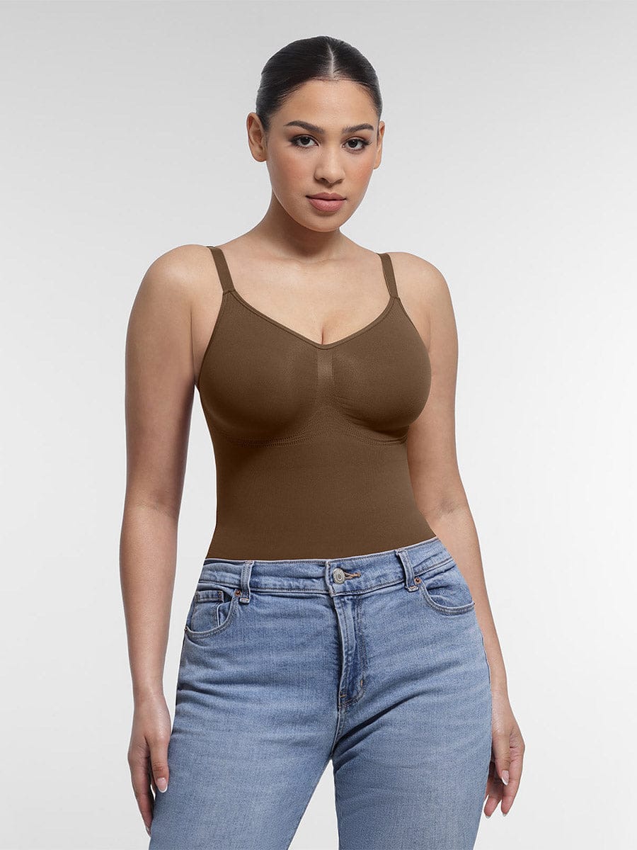 Seamless Chest Support Waist Control Shapewear Bodysuit