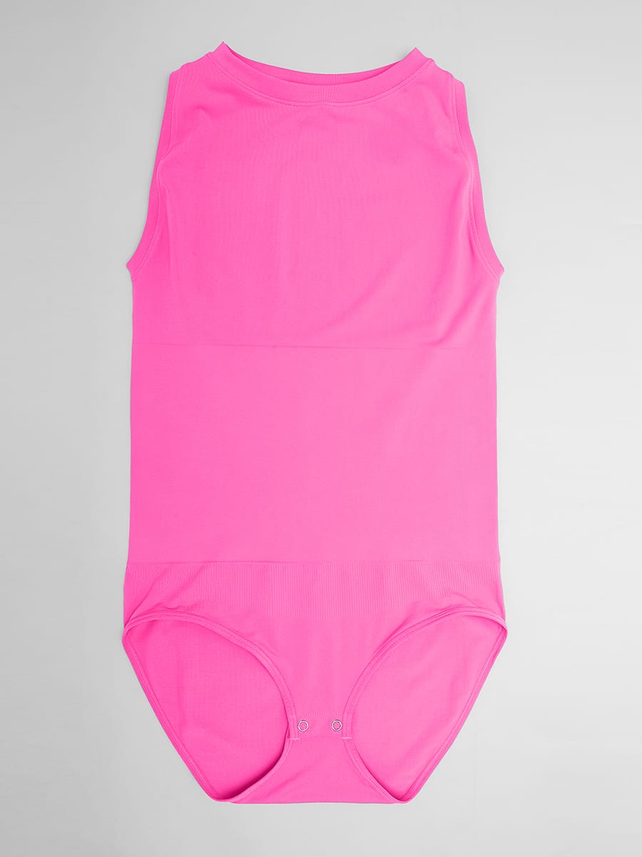 Buttery-Soft Seamless Crew-Neck Tummy Control Bodysuit