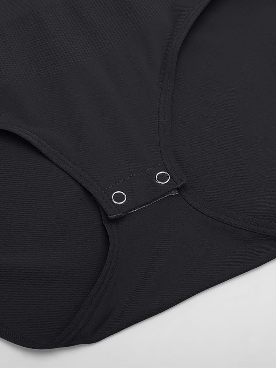 Buttery-Soft Seamless Crew-Neck Tummy Control Bodysuit