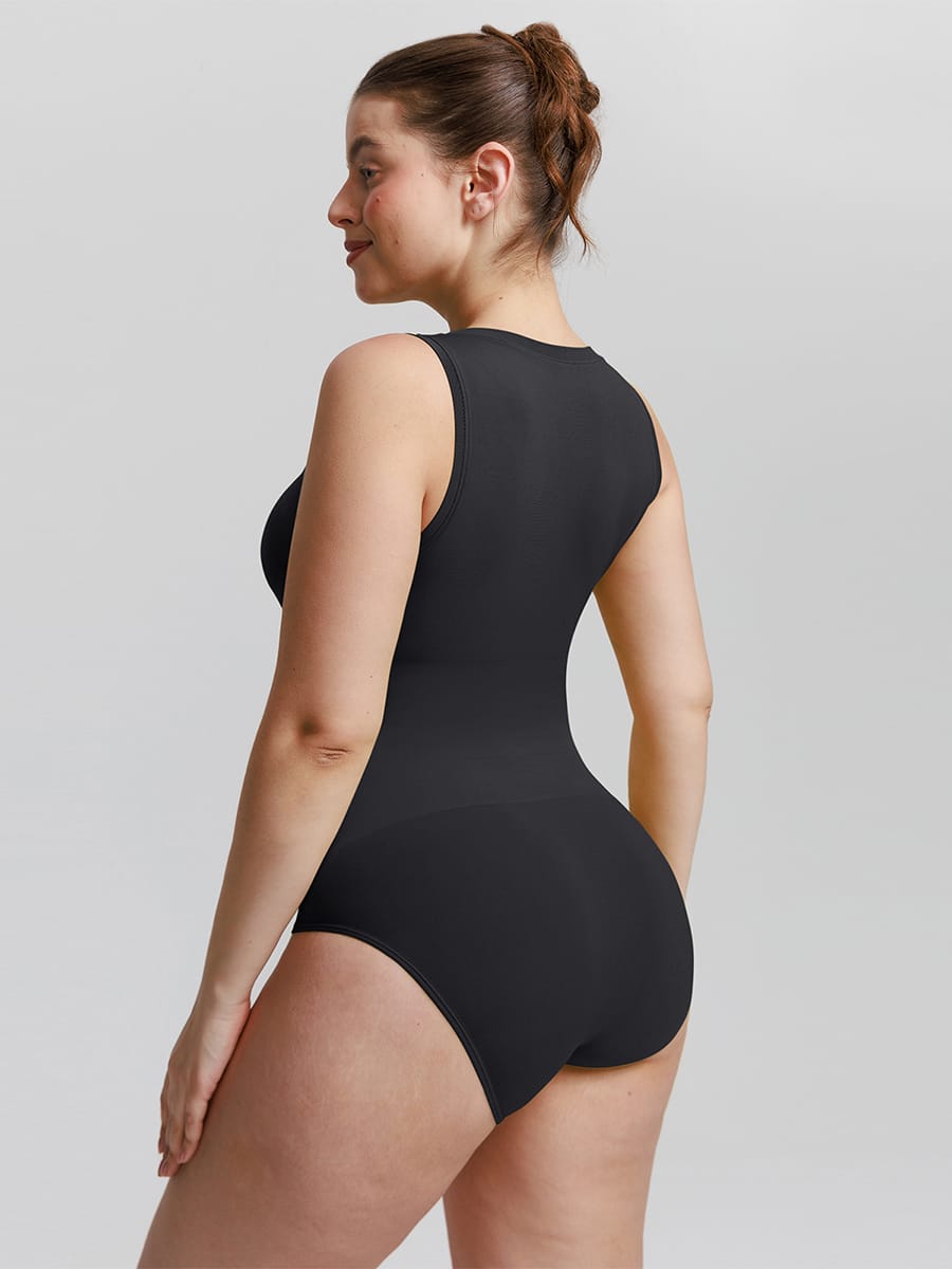 Buttery-Soft Seamless Scoop-Neck Tummy Control Bodysuit