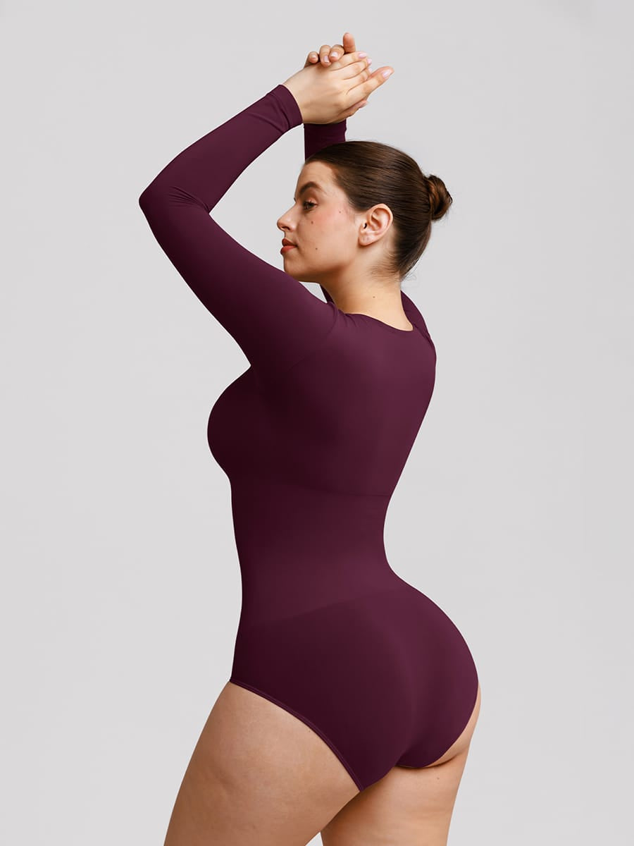 Buttery-Soft Seamless Scoop-Neck Tummy Control Brief Bodysuit