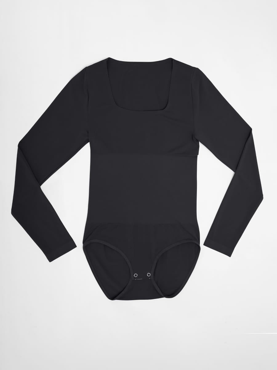 Buttery-Soft Seamless Scoop-Neck Tummy Control Brief Bodysuit