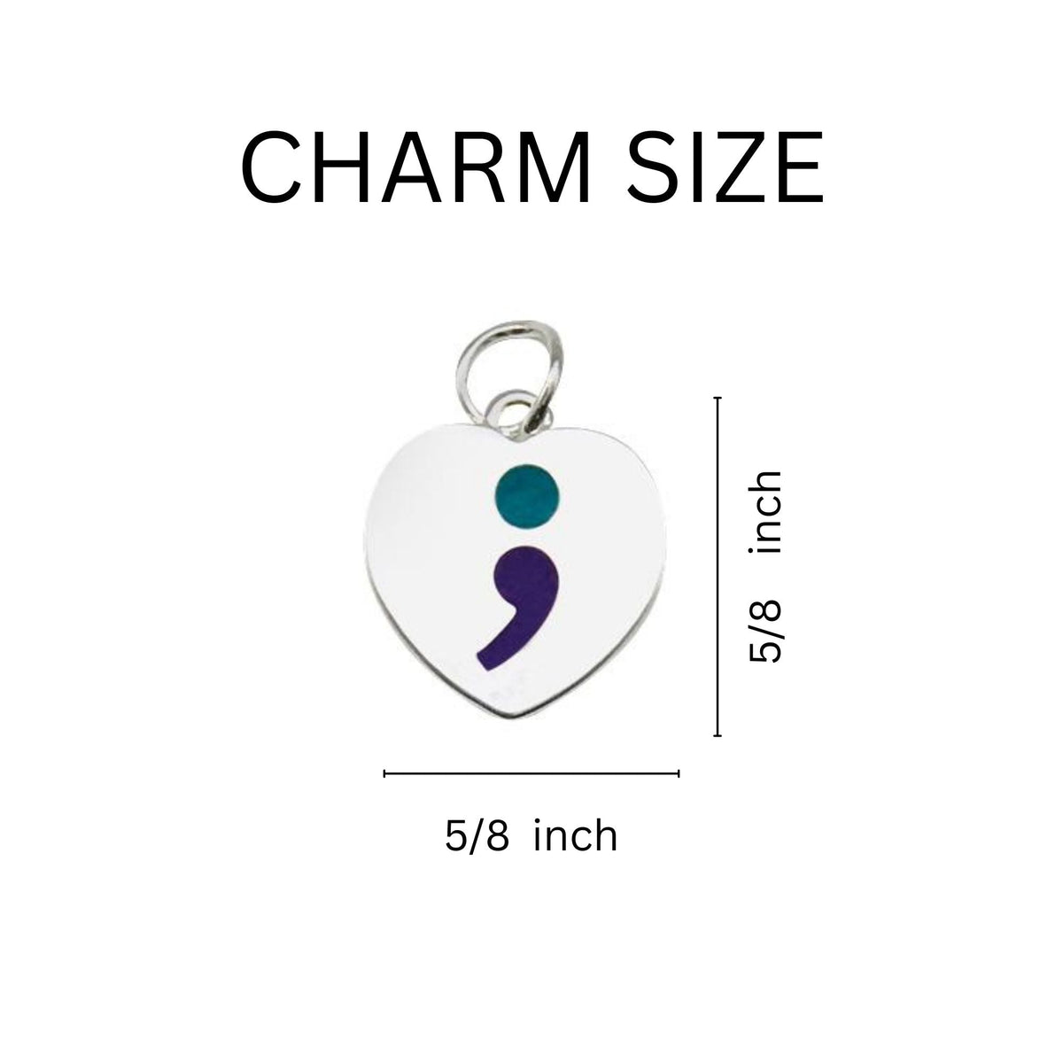 Semicolon Suicide Prevention Black Leather Cord Bracelets
