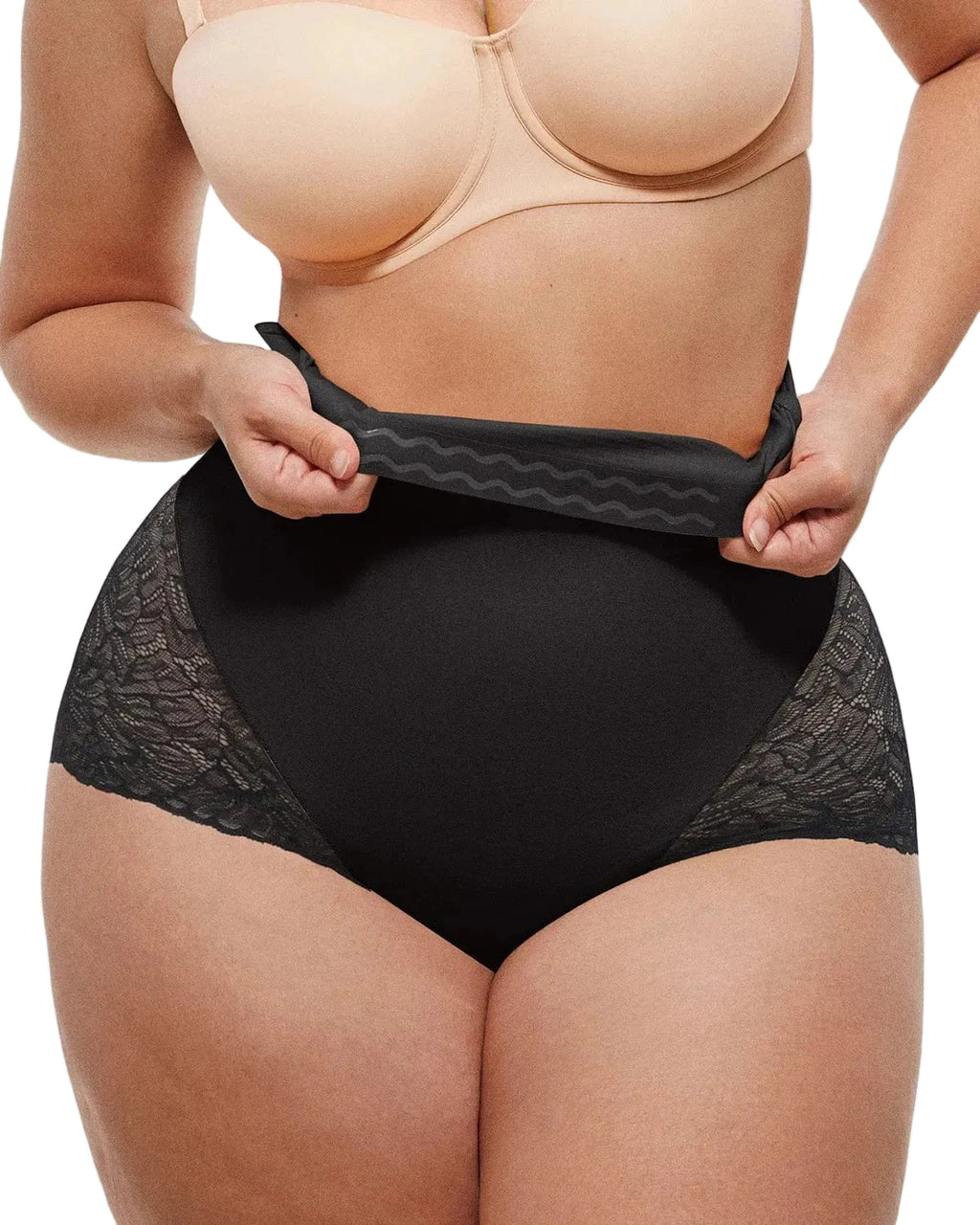 Distribution Bare Essentials™ MeshSmooth™ High-Waisted  Sheer Lace Brief
