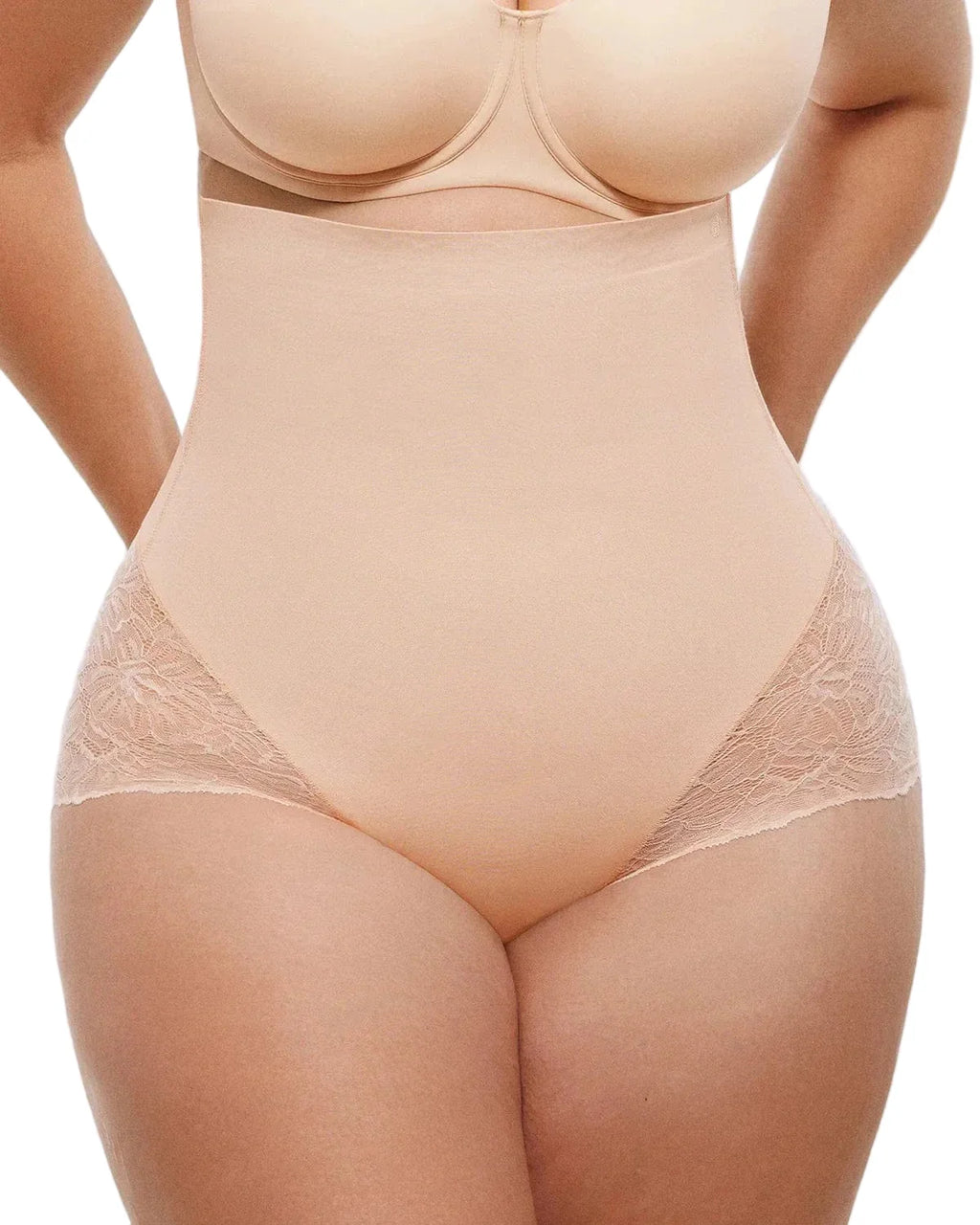 Distribution Bare Essentials™ MeshSmooth™ High-Waisted  Sheer Lace Brief
