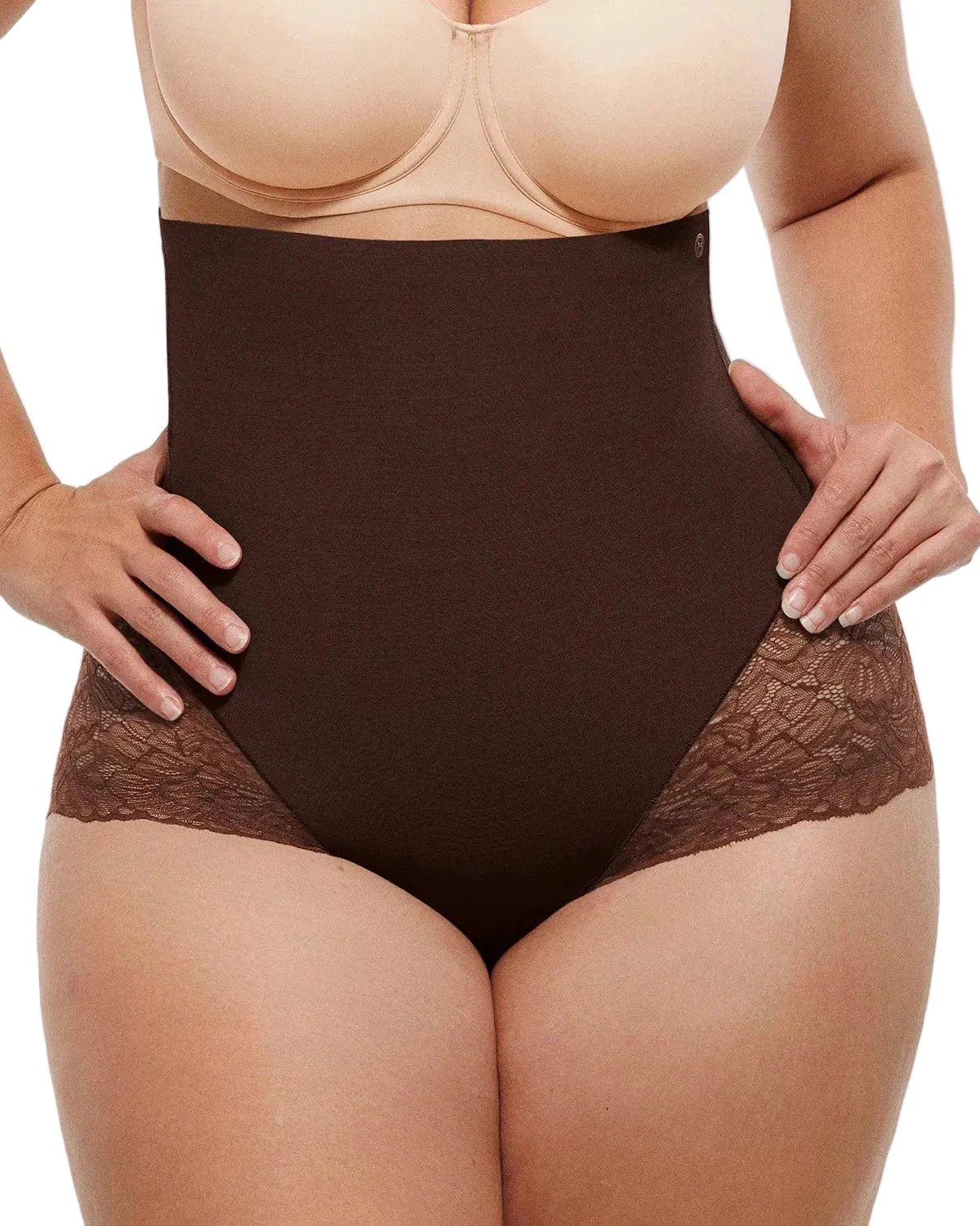 Distribution Bare Essentials™ MeshSmooth™ High-Waisted  Sheer Lace Brief