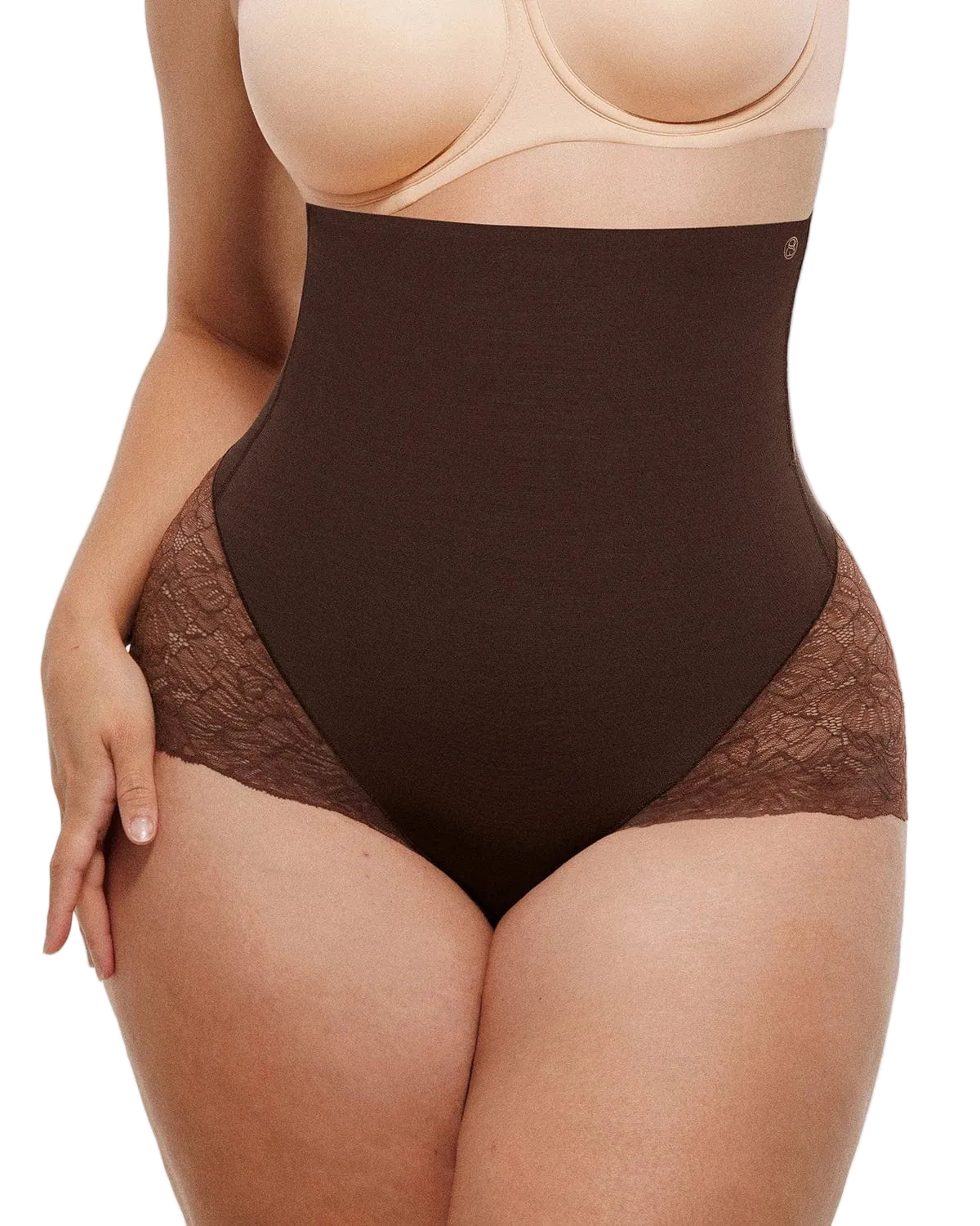 Distribution Bare Essentials™ MeshSmooth™ High-Waisted  Sheer Lace Brief