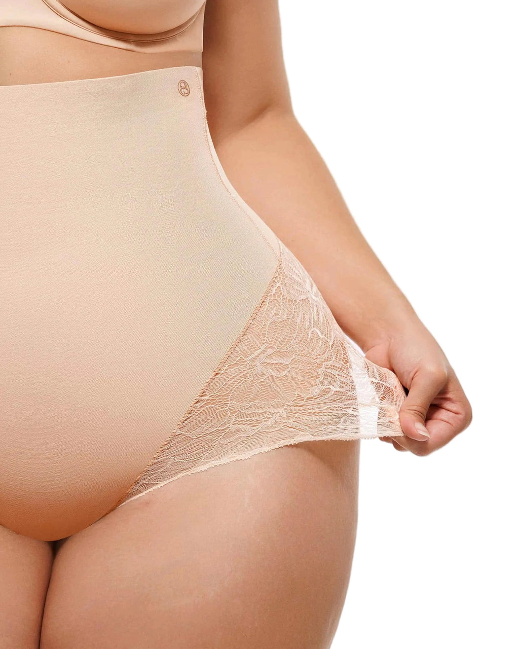 Distribution Bare Essentials™ MeshSmooth™ High-Waisted  Sheer Lace Brief