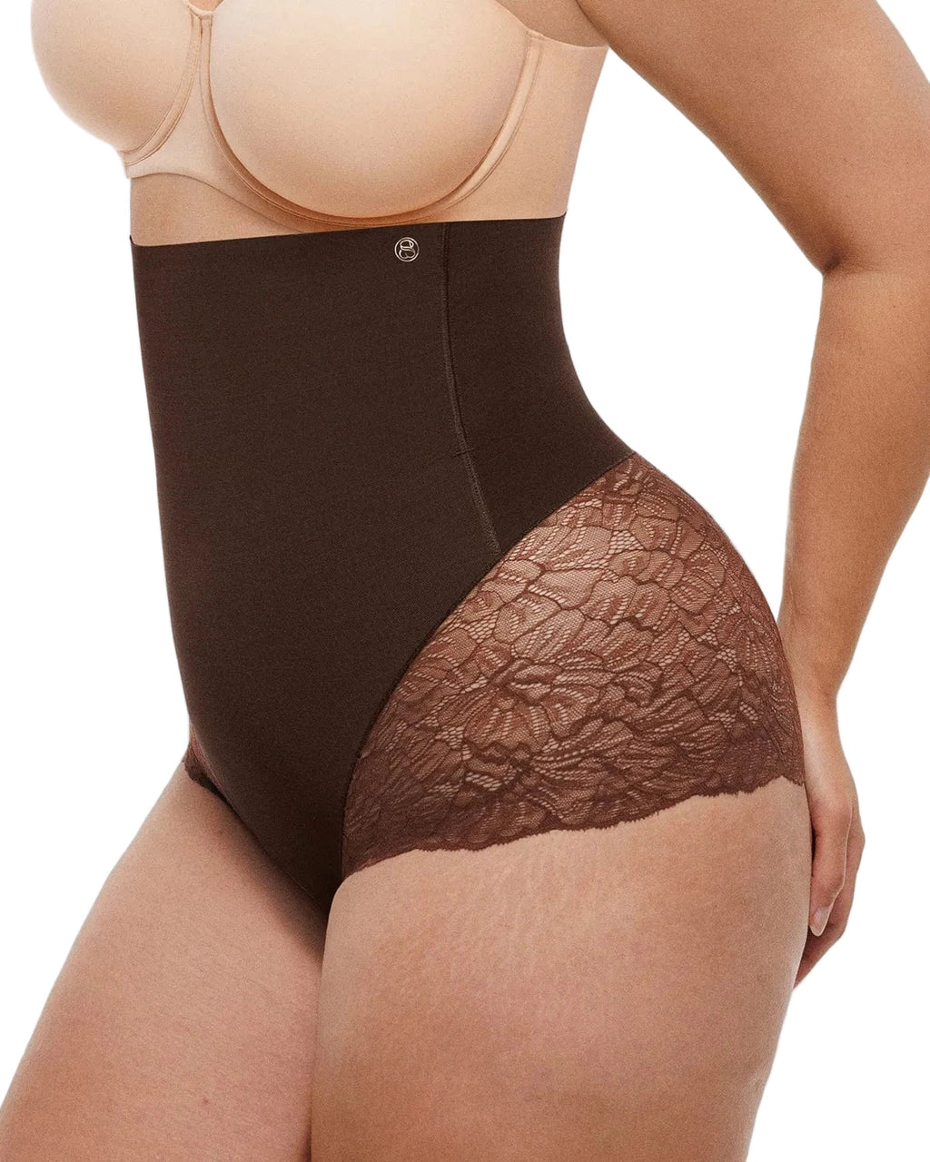 Distribution Bare Essentials™ MeshSmooth™ High-Waisted  Sheer Lace Brief