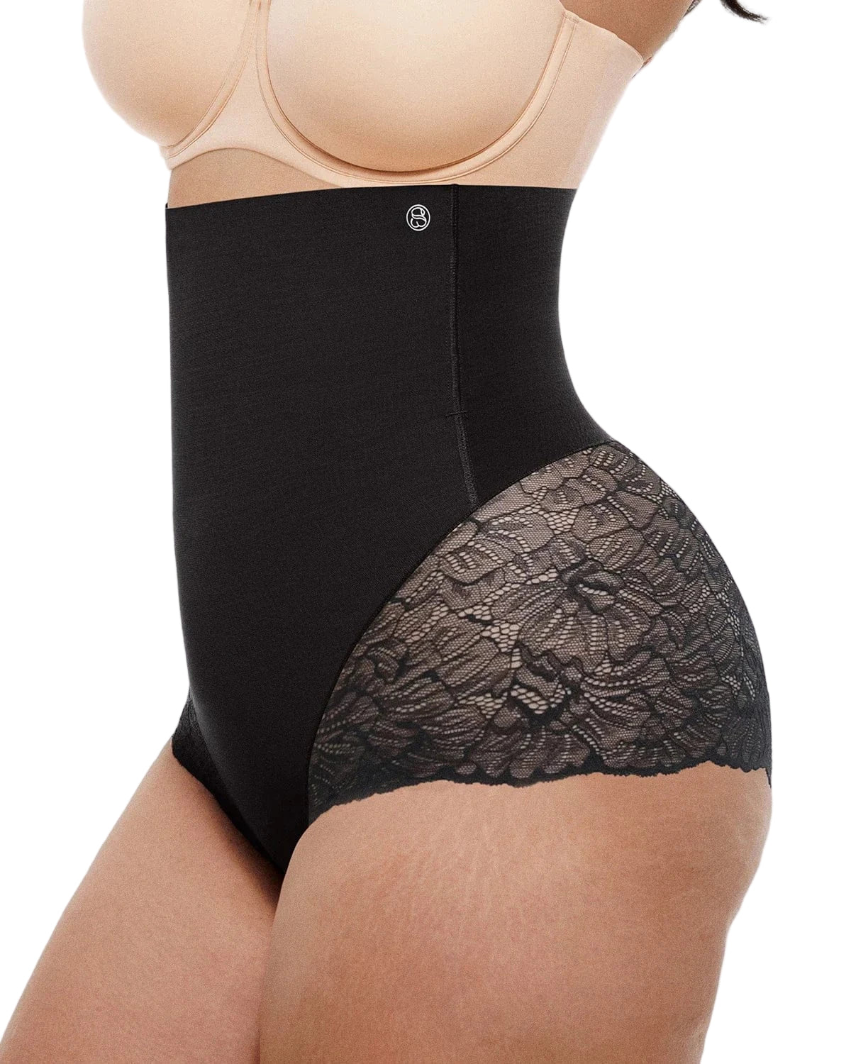 Distribution Bare Essentials™ MeshSmooth™ High-Waisted  Sheer Lace Brief
