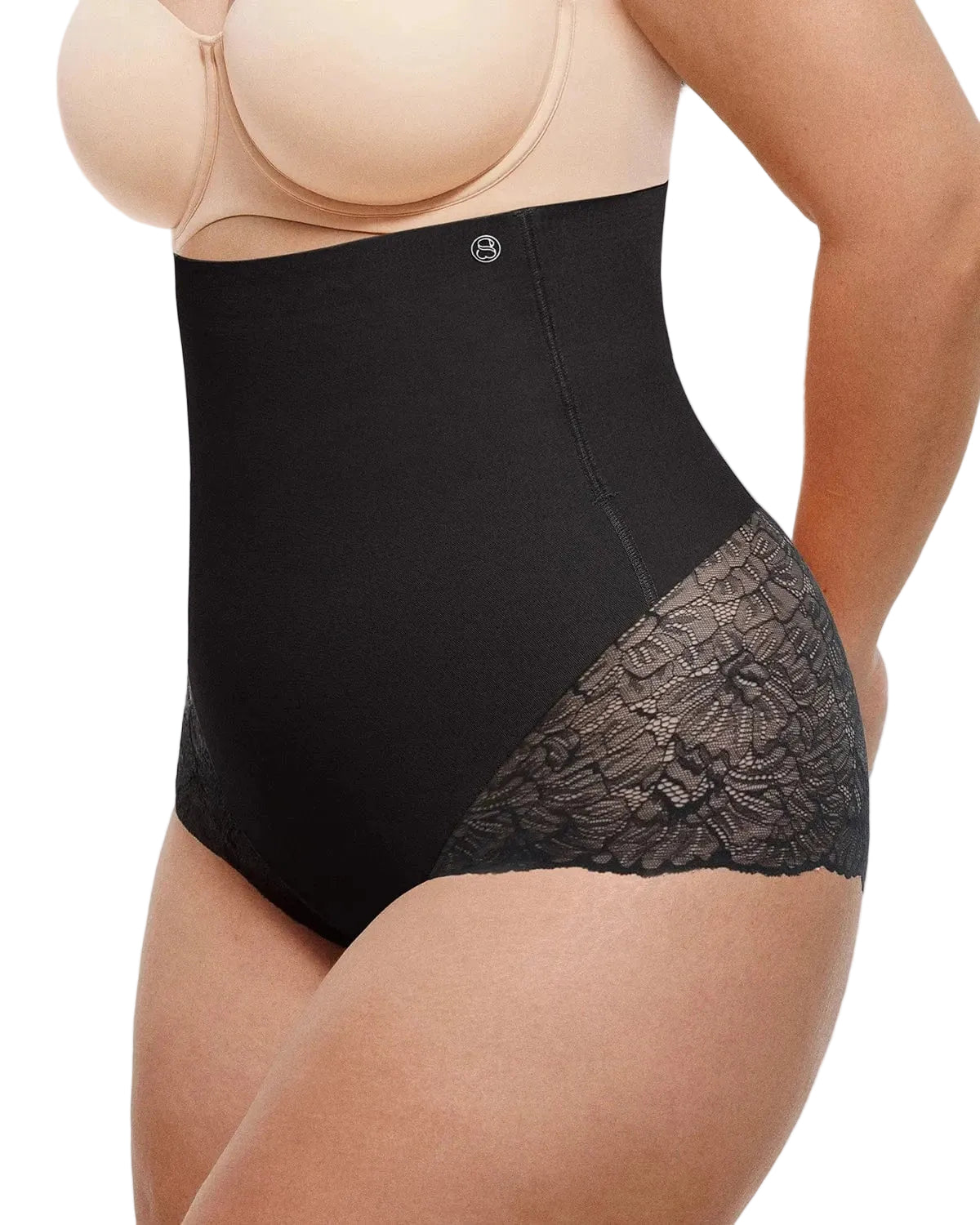 Distribution Bare Essentials™ MeshSmooth™ High-Waisted  Sheer Lace Brief
