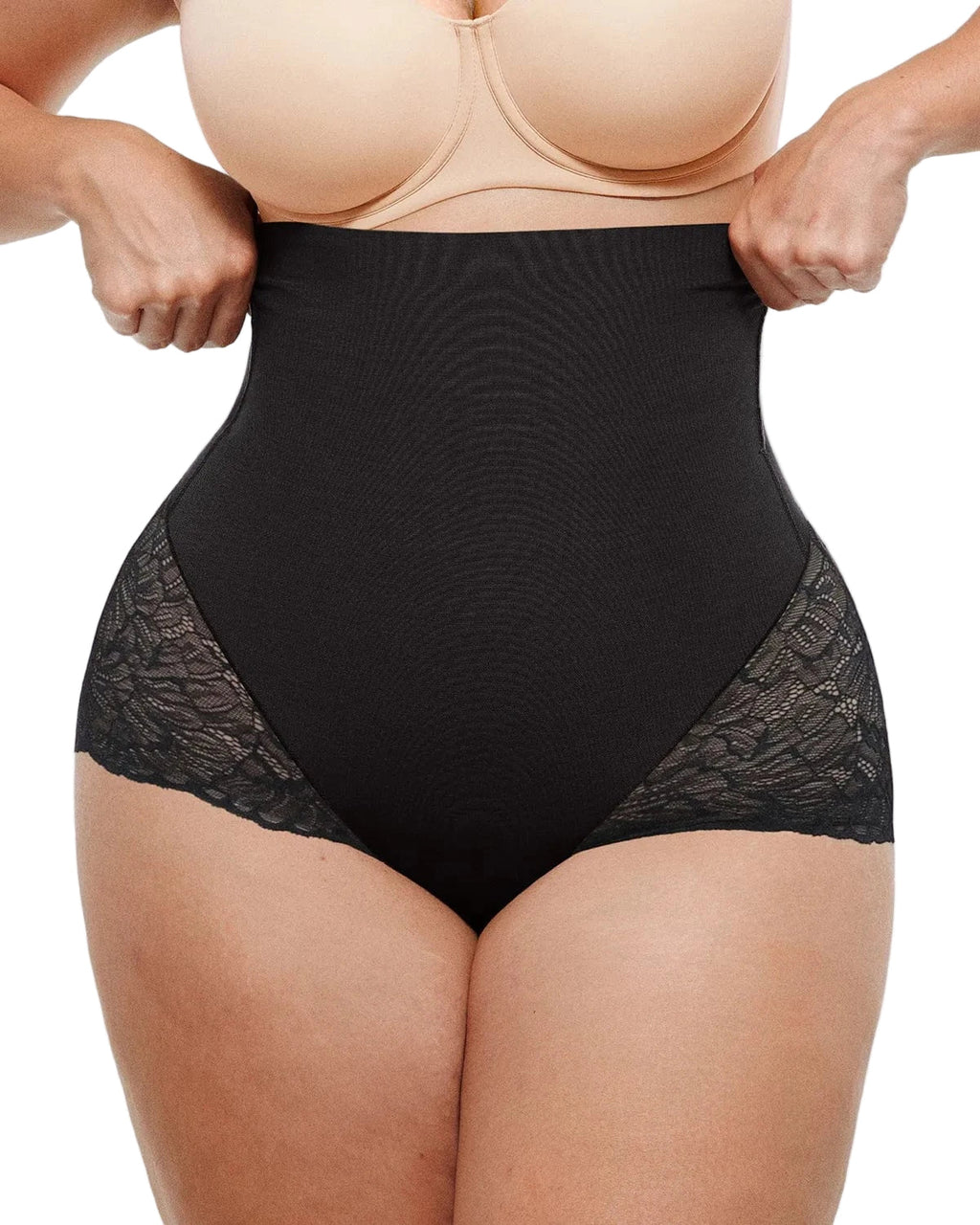 Distribution Bare Essentials™ MeshSmooth™ High-Waisted  Sheer Lace Brief