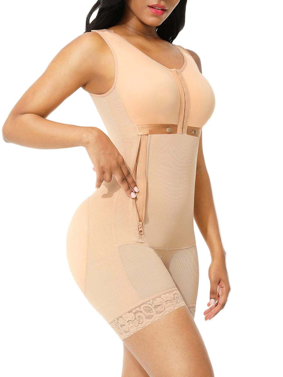 Zipper Open-Crotch Full Body Shaper