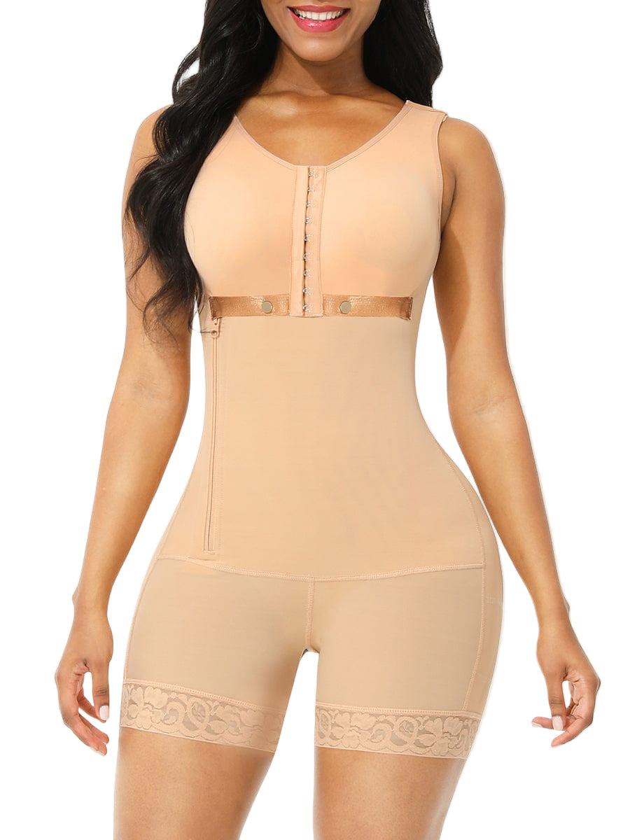 Zipper Open-Crotch Full Body Shaper
