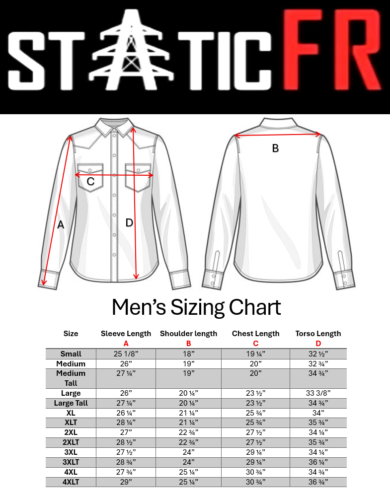 FR Pearl Snap Work shirt - Alpha Red - With U.S Flag