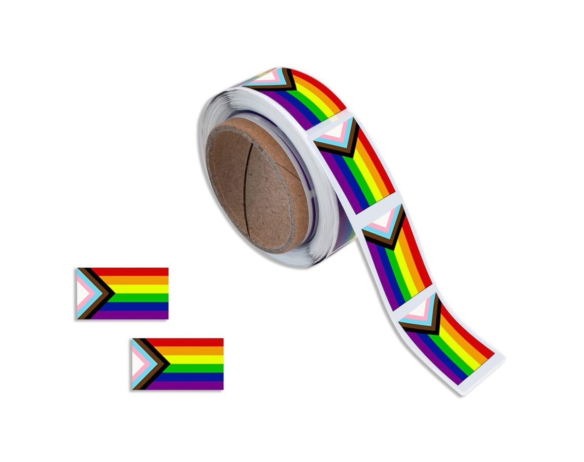 250 Small Daniel Quasar Flag Stickers (250 per Roll)
