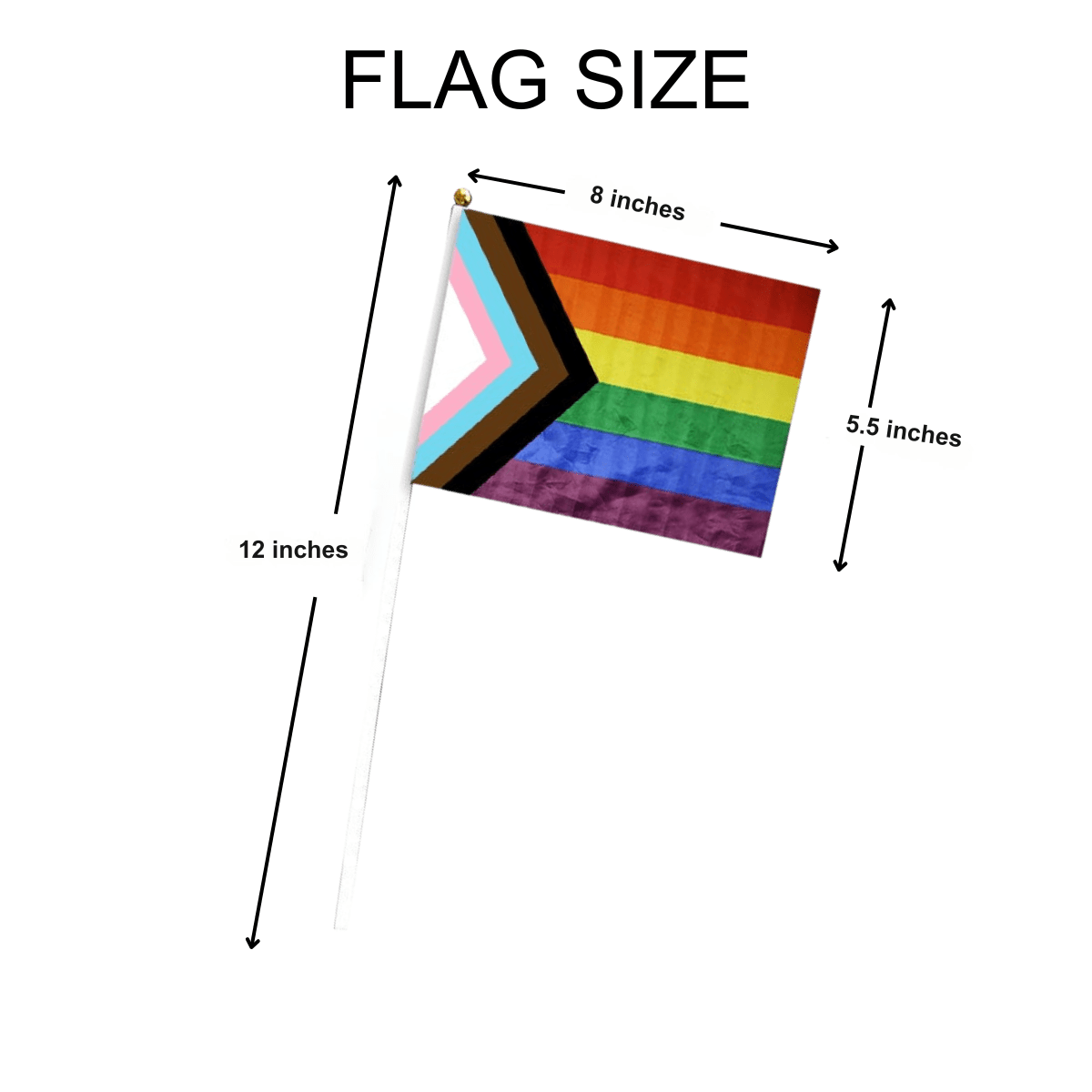 5/25/50/100 Bulk Small Daniel Quasar Flags on a Stick