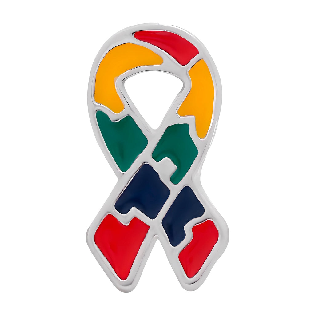 5/10/25/100 Bulk Small Flat Autism Ribbon Pins
