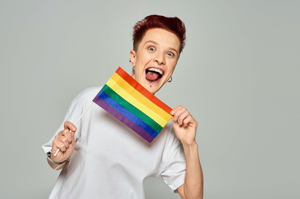 10/25/100/500 Bulk Small Rainbow Flags on a Stick